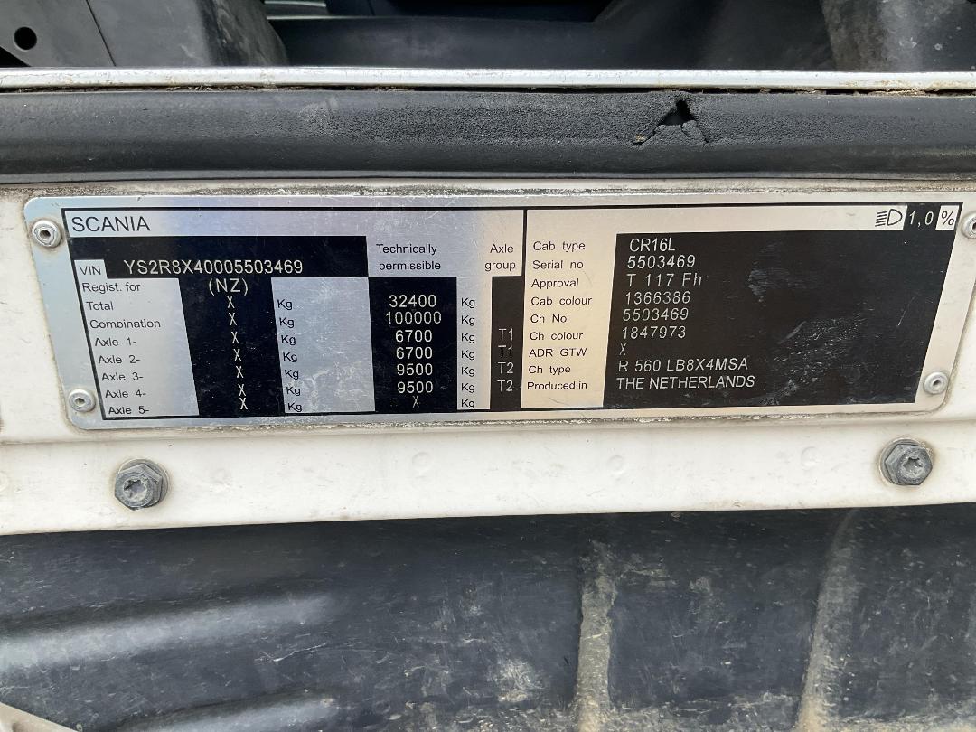 Photo '31' of SCANIA R560 V8 Cab Chassis Photo '31' of SCANIA R560 V8 Cab Chassis