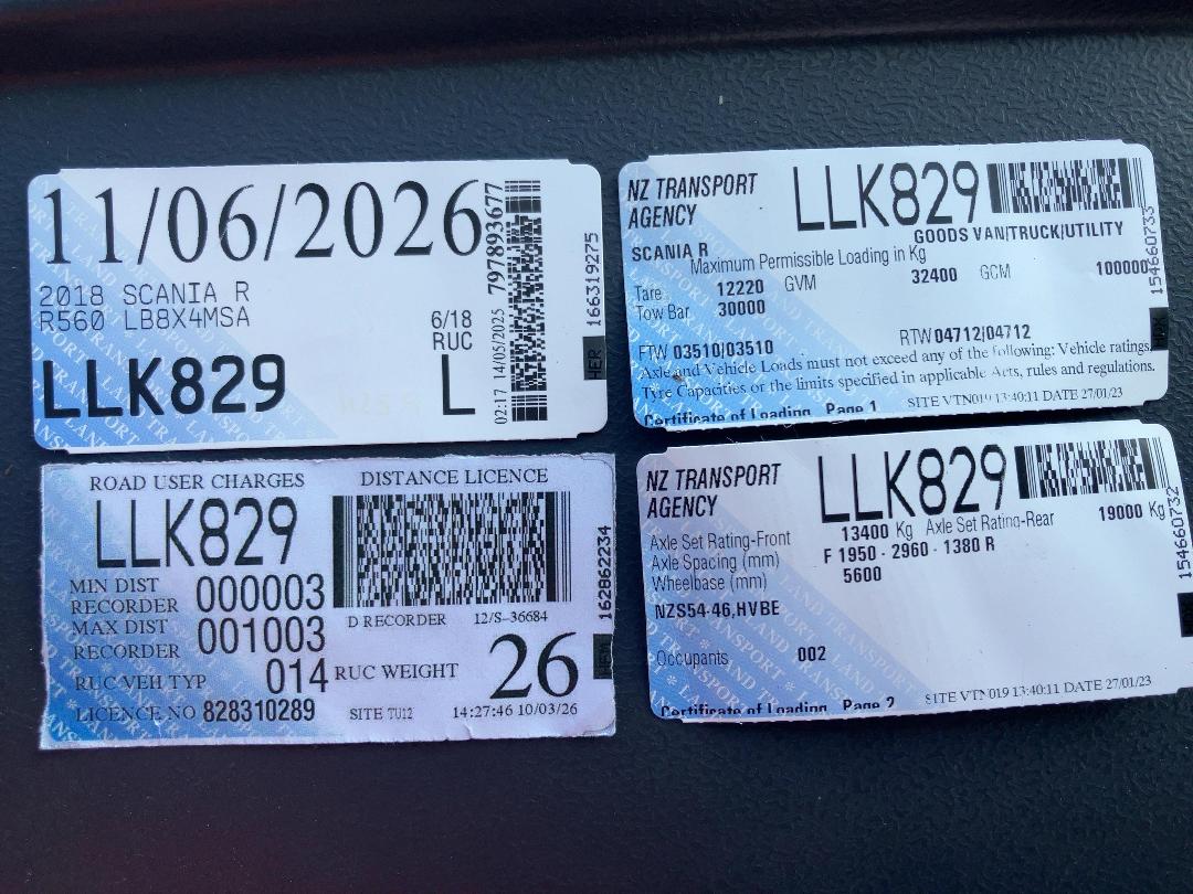 Photo '29' of SCANIA R560 V8 Cab Chassis Photo '29' of SCANIA R560 V8 Cab Chassis