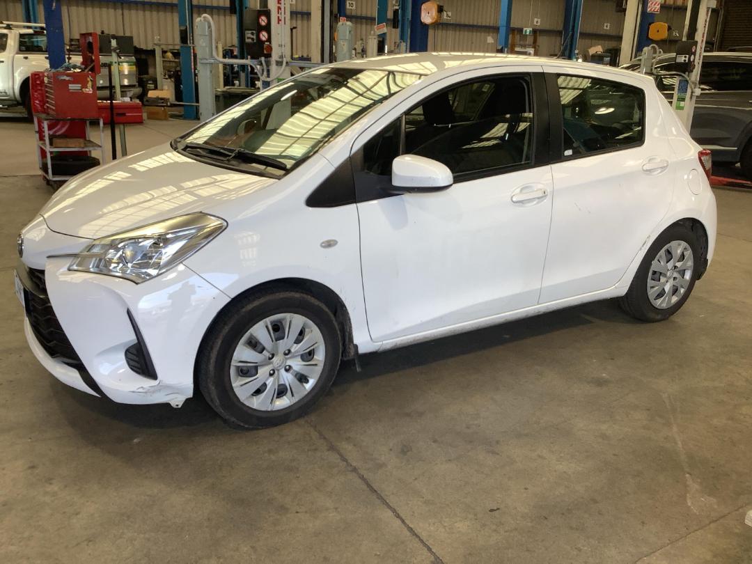 Damaged Toyota Yaris GX 2018 in Penrose Gavin Street at Turners Damaged and End Of Life