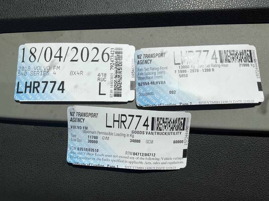 Photo '37' of Volvo FM540 Cab Chassis