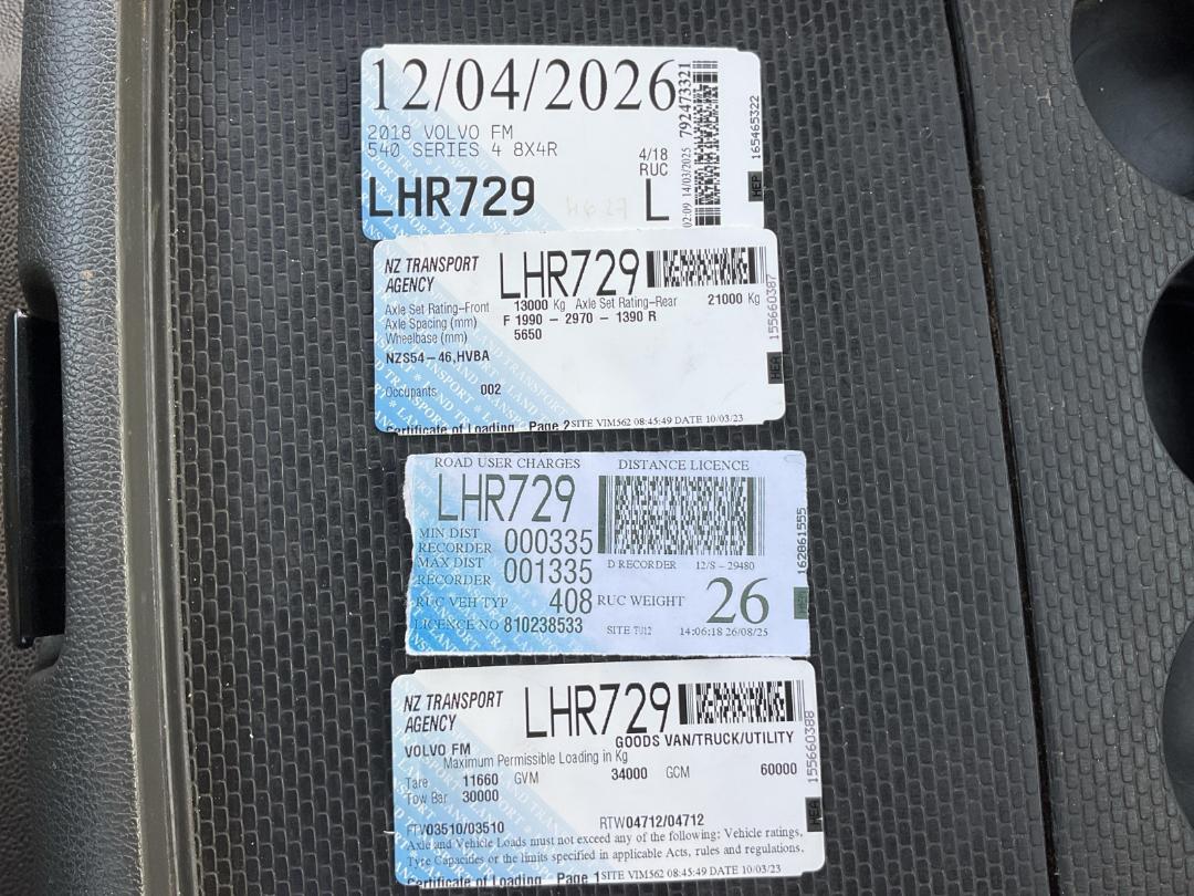 Photo '16' of Volvo FM540 Cab Chassis