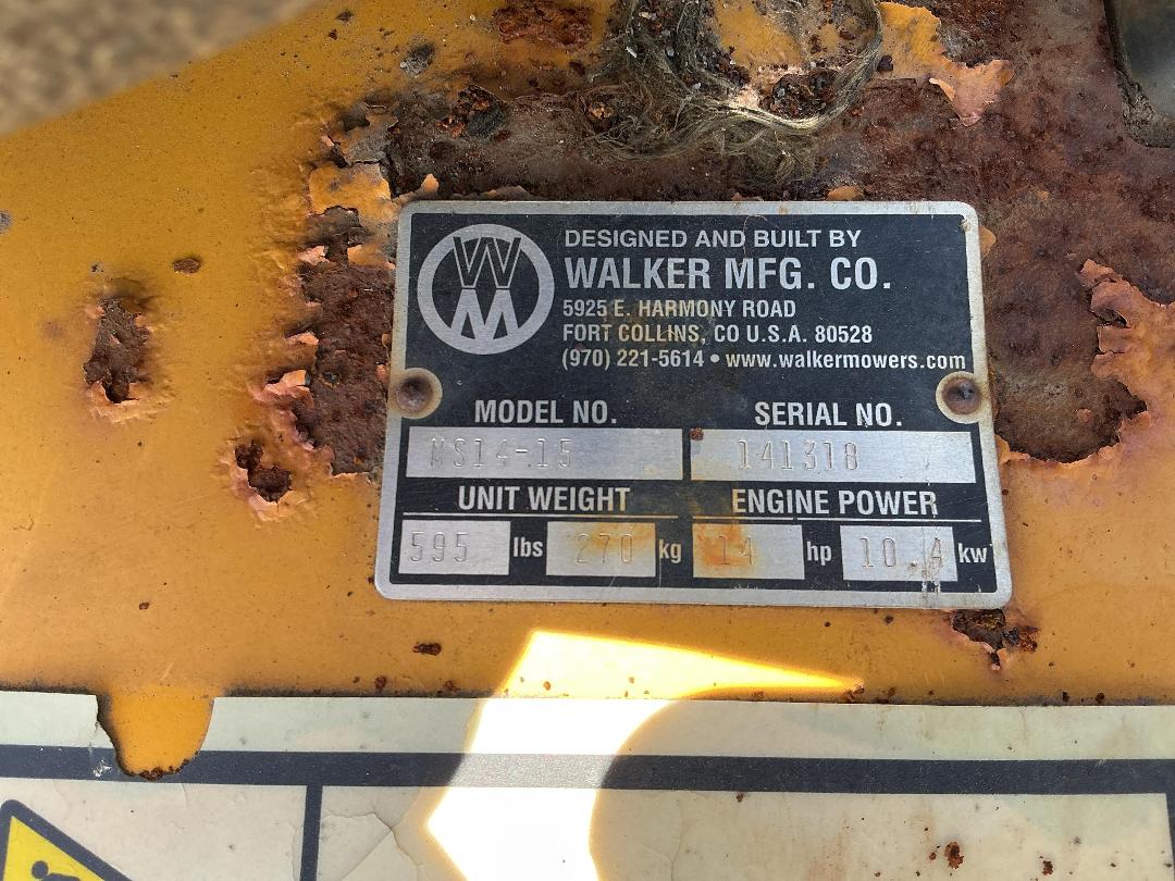 Photo '16' of Walker MFG Co. MS14-15 Mower