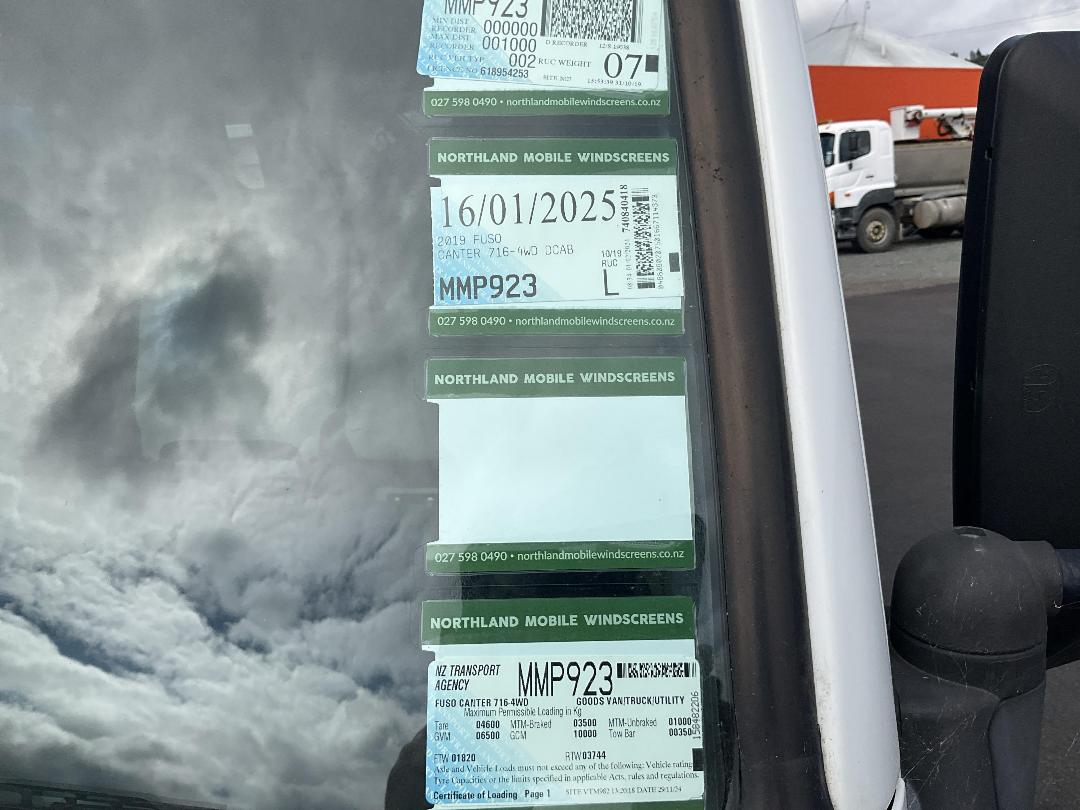 Photo '21' of Fuso Canter 716-4WD Dcab FGB71ER6Wfac Flat Deck Crane