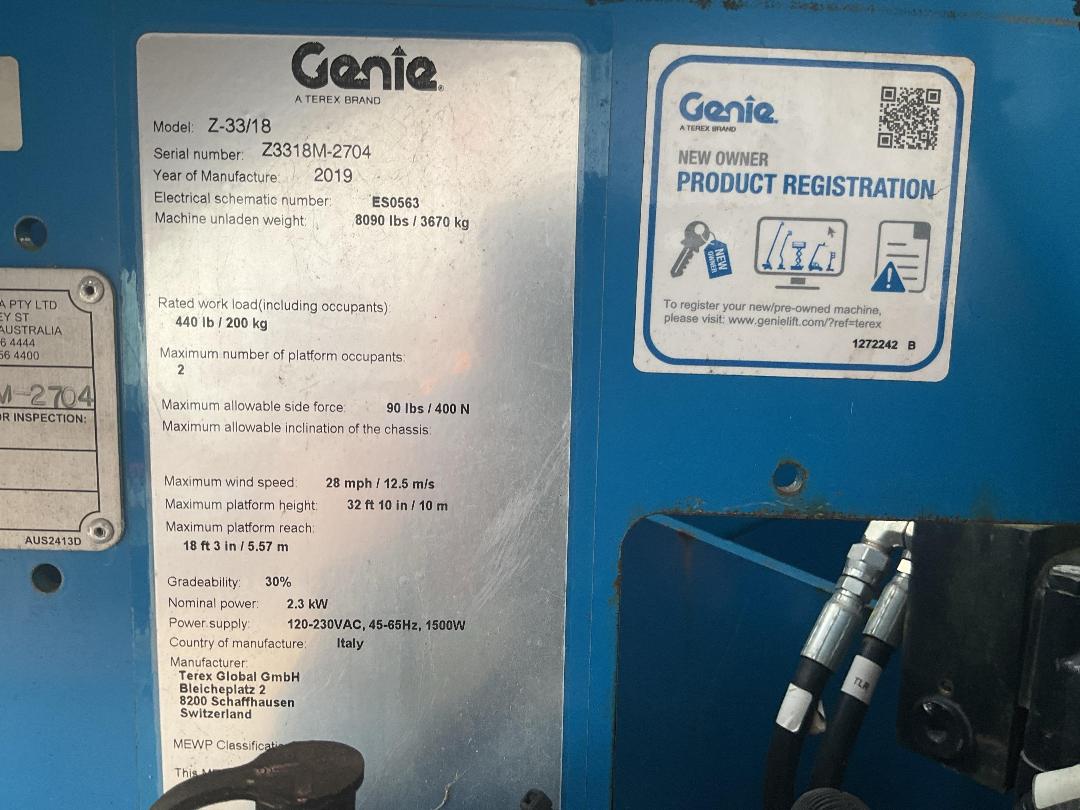 Photo '20' of Genie Z-33/18 Knuckleboom/Boomlift