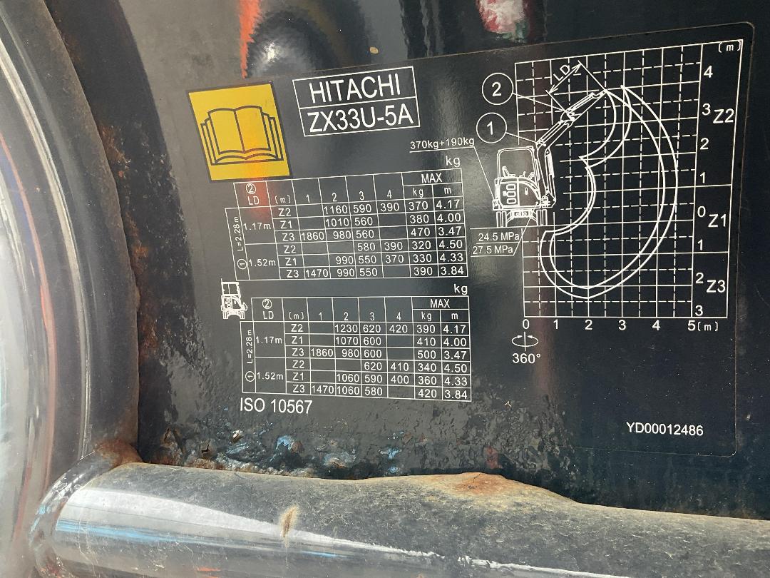 Photo '36' of Hitachi ZX33U-5A Excavator