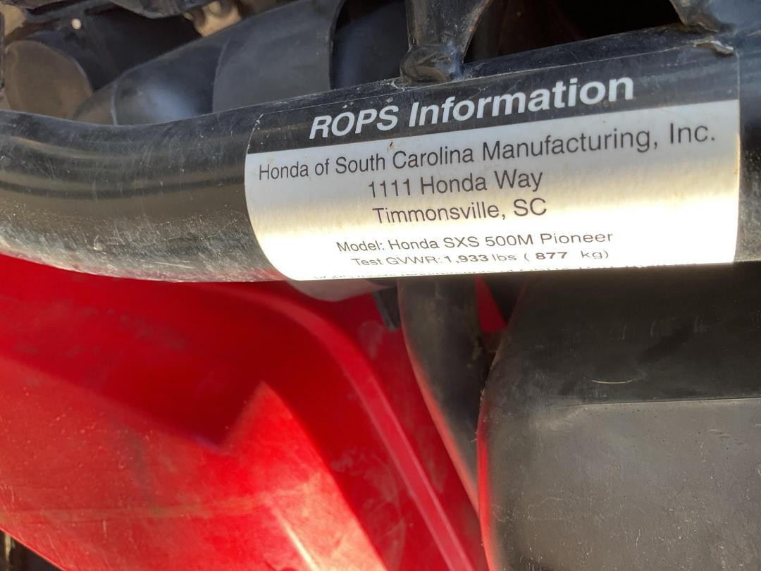 Photo '22' of Honda Pioneer SXS500M2