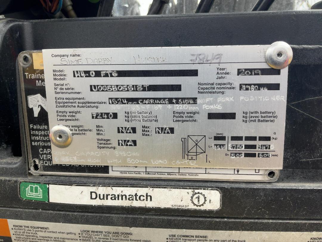 Photo '16' of Hyster H4.0FT Forklift