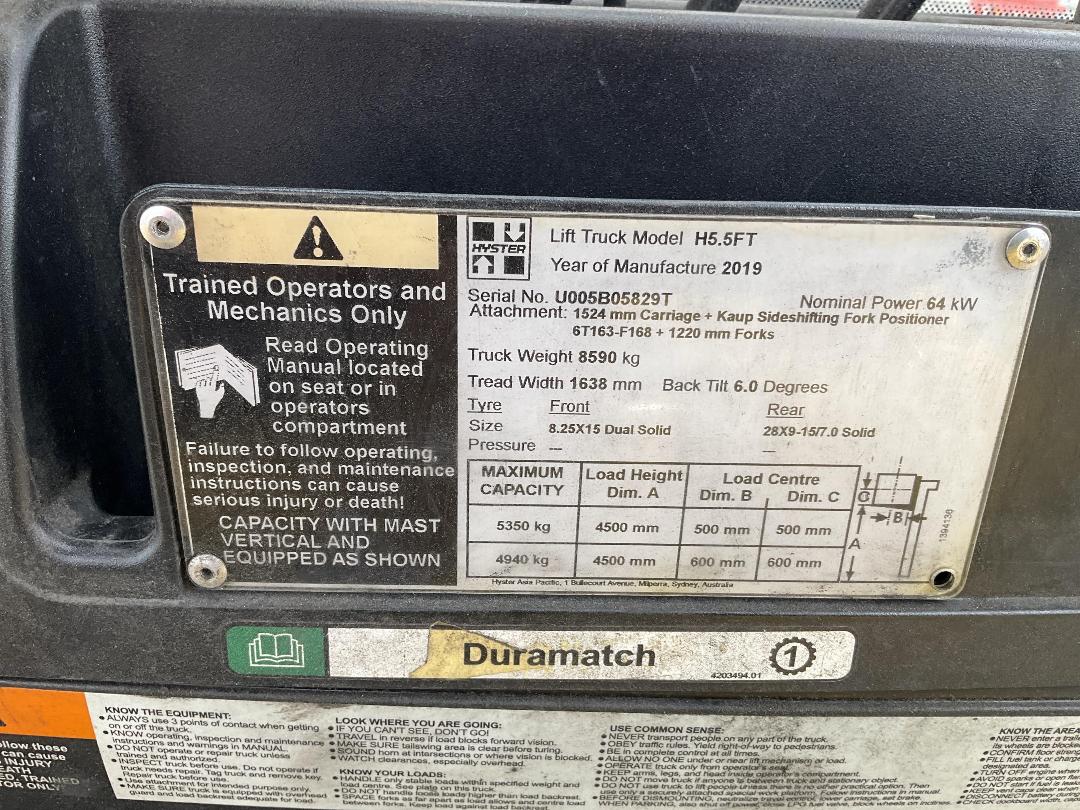 Photo '13' of Hyster H5.5 Forklift