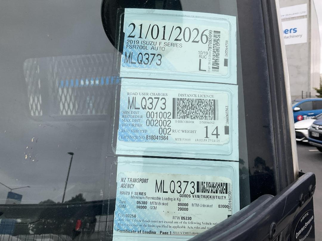 Photo '24' of Isuzu F Series FSR700L AUTO Flat Deck Photo '24' of Isuzu F Series FSR700L AUTO Flat Deck