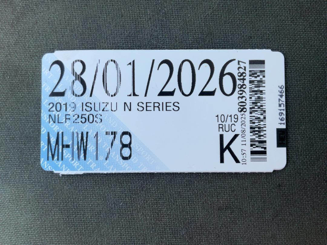 Photo '45' of Isuzu N Series NLR250S Service Vehicle