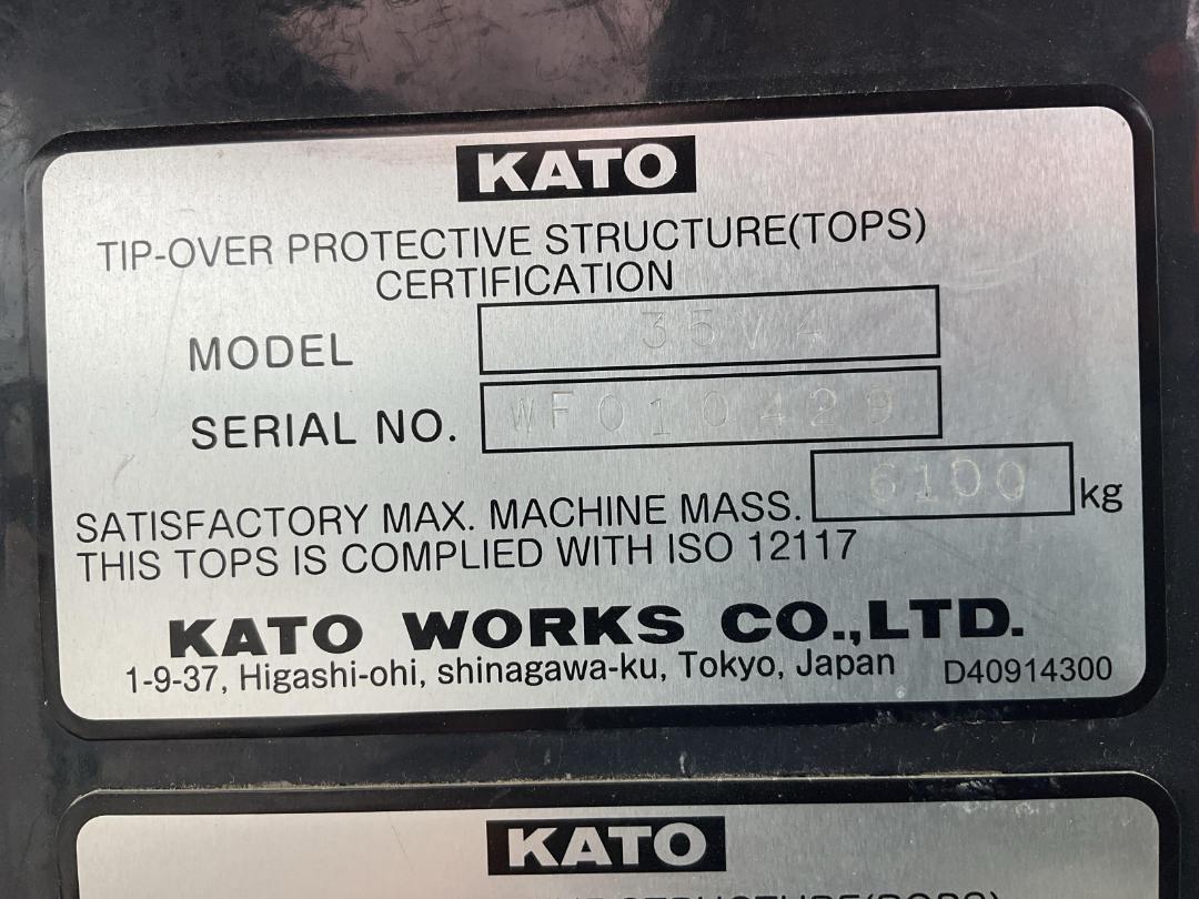 Used KATO 35V4 2019 Turners Trucks & Machinery for Sale 22531331 Turners