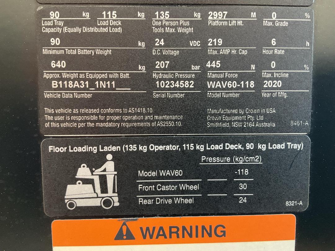 Photo '24' of Crown WAV 60 Other Machine