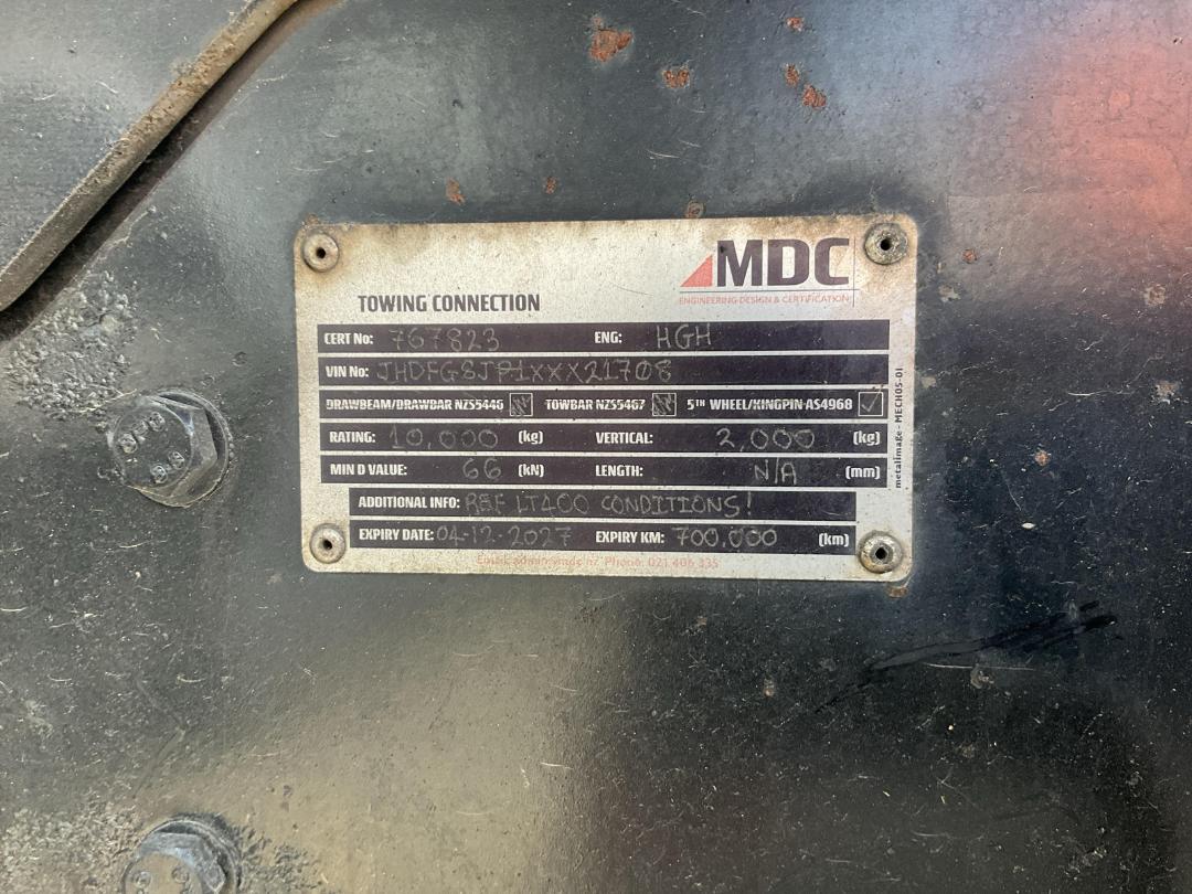 Photo '22' of Hino 500 FG8JP1A Skeletal