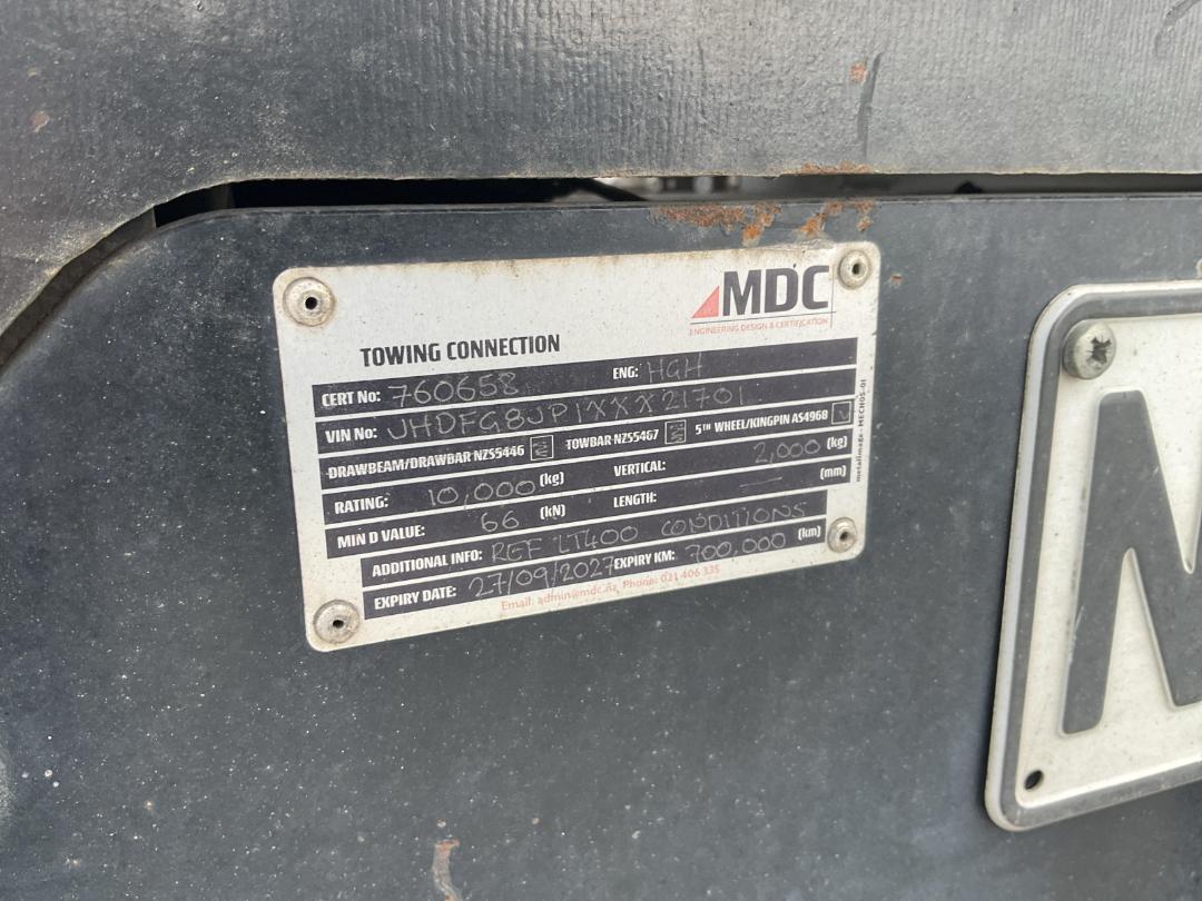 Photo '16' of Hino 500 FG8JP1A Skeletal