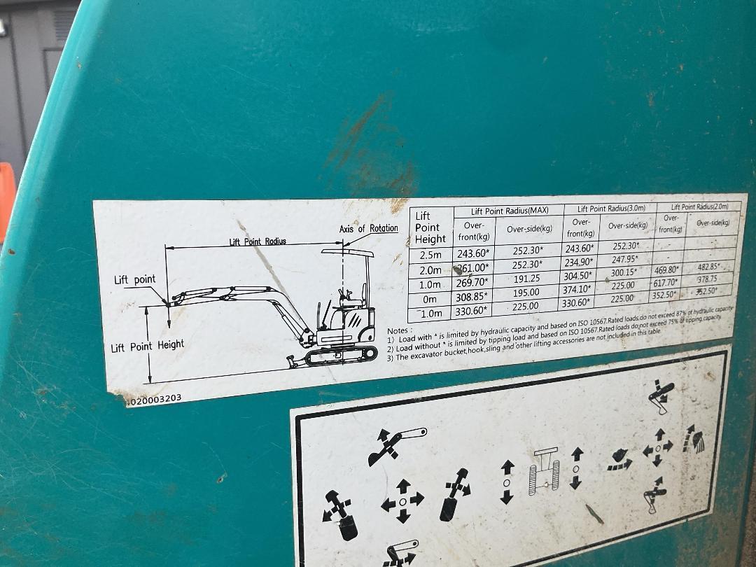 Photo '37' of SUNWARD SWE18UF Excavator