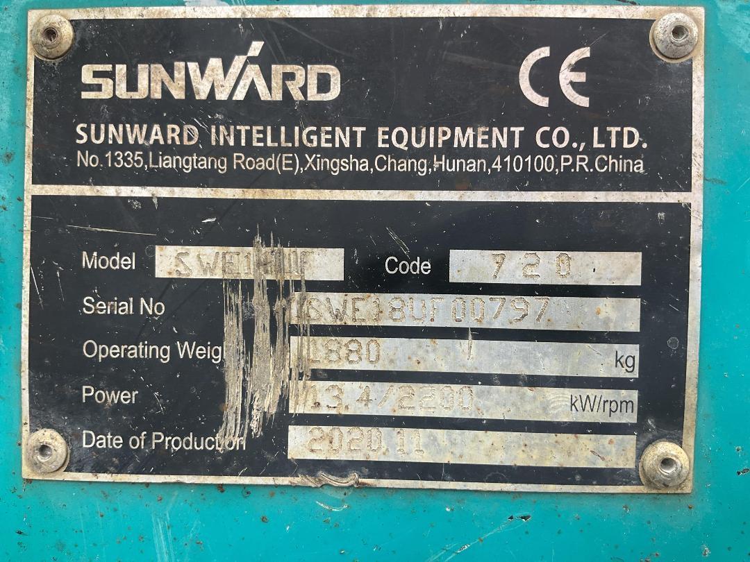 Photo '36' of SUNWARD SWE18UF Excavator