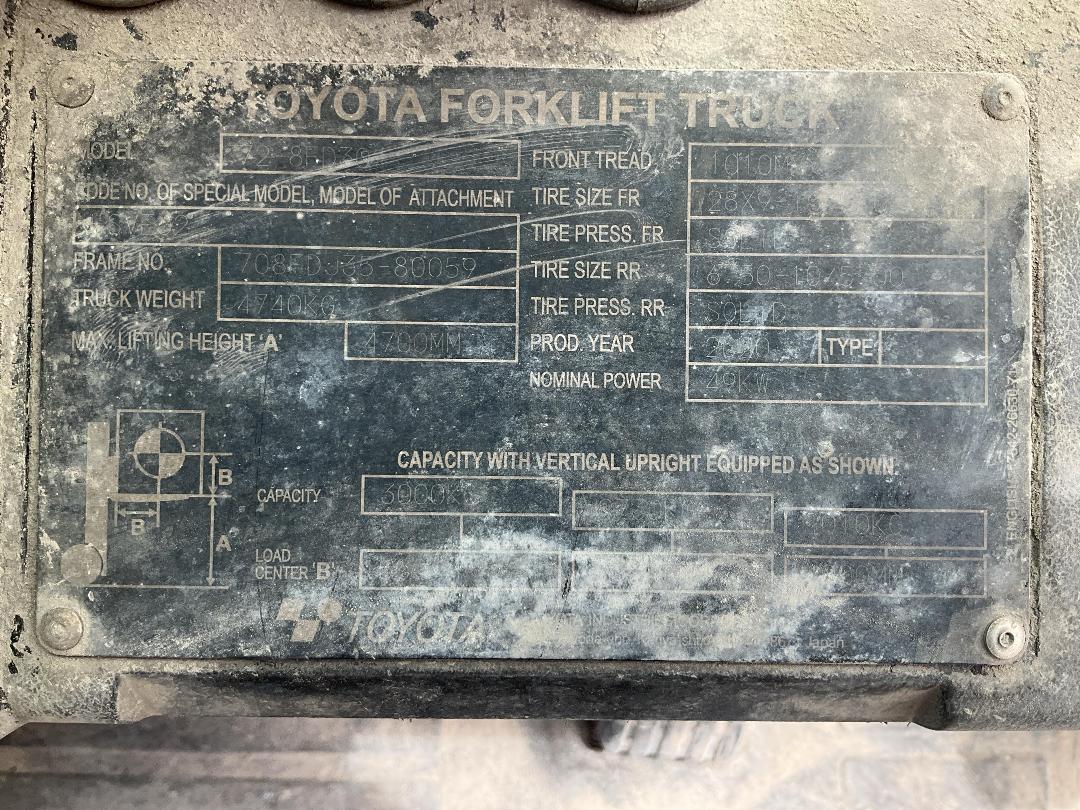 Photo '26' of Toyota 72-8FD30 Forklift Photo '26' of Toyota 72-8FD30 Forklift