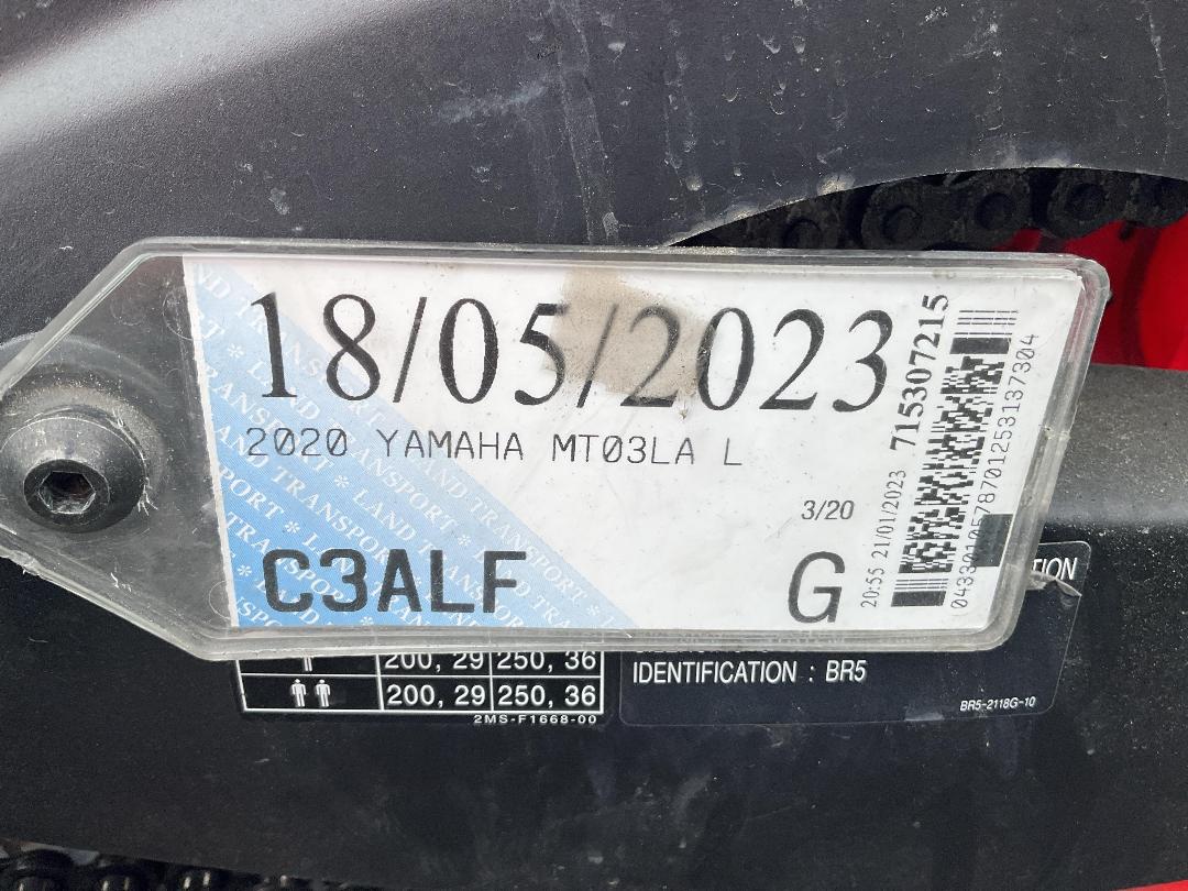 Photo '15' of Yamaha MT03LA L Photo '15' of Yamaha MT03LA L