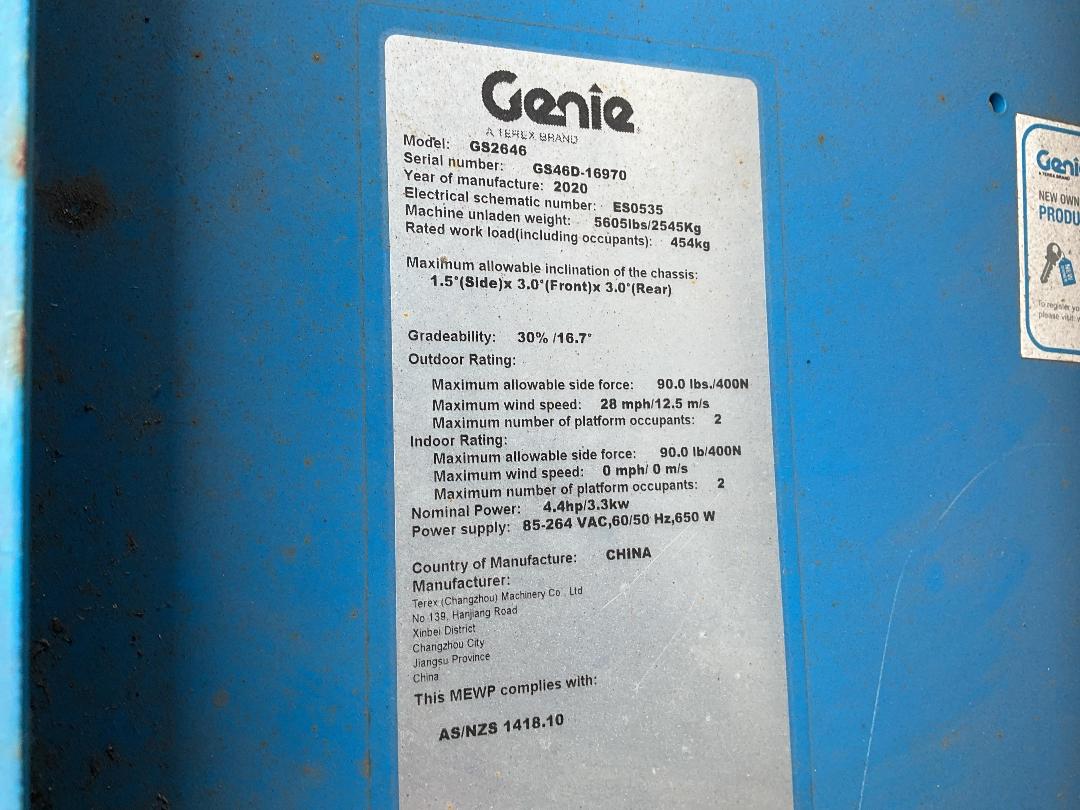 Photo '19' of Genie GS2646 Scissor Lift