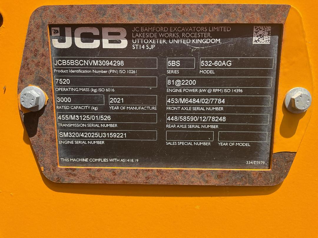 Photo '23' of JCB 532-60AG Telehandler