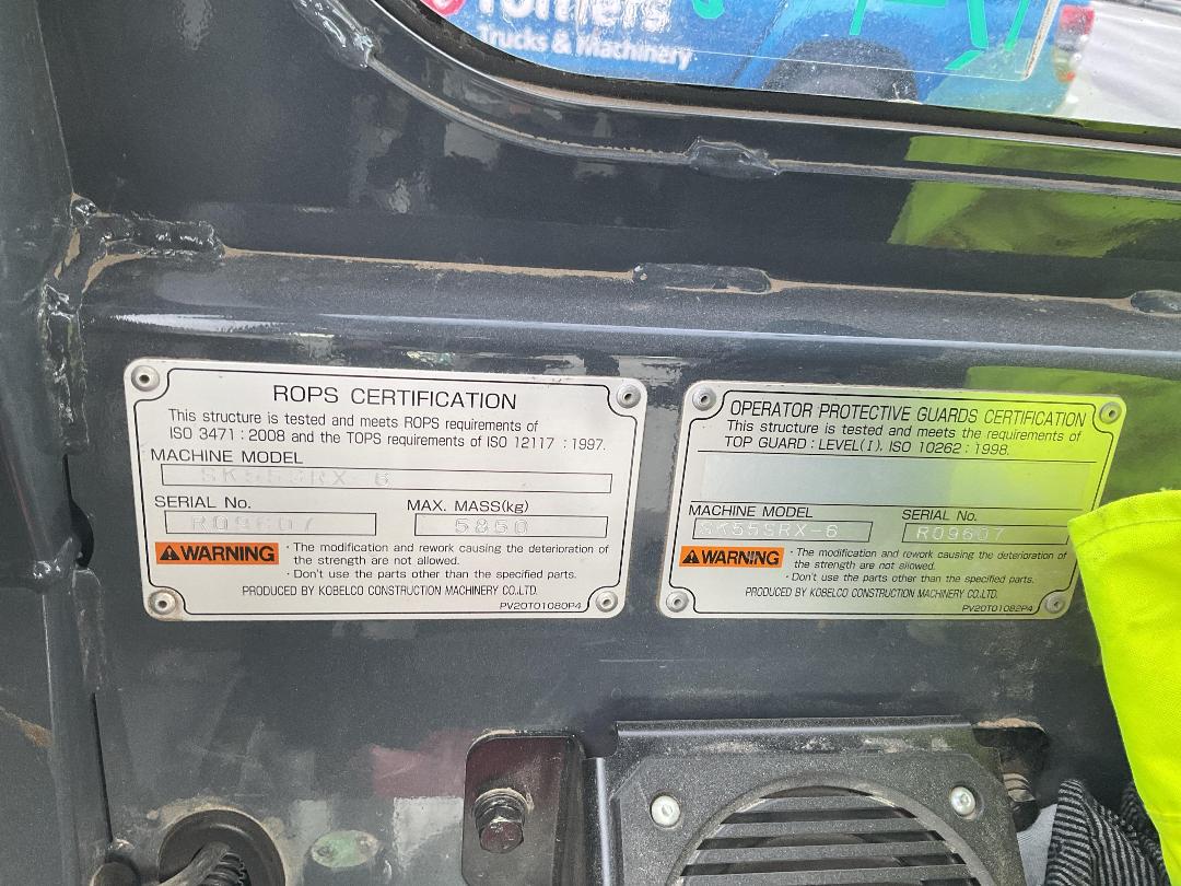 Photo '22' of Kobelco SK55SRX Excavator Photo '22' of Kobelco SK55SRX Excavator