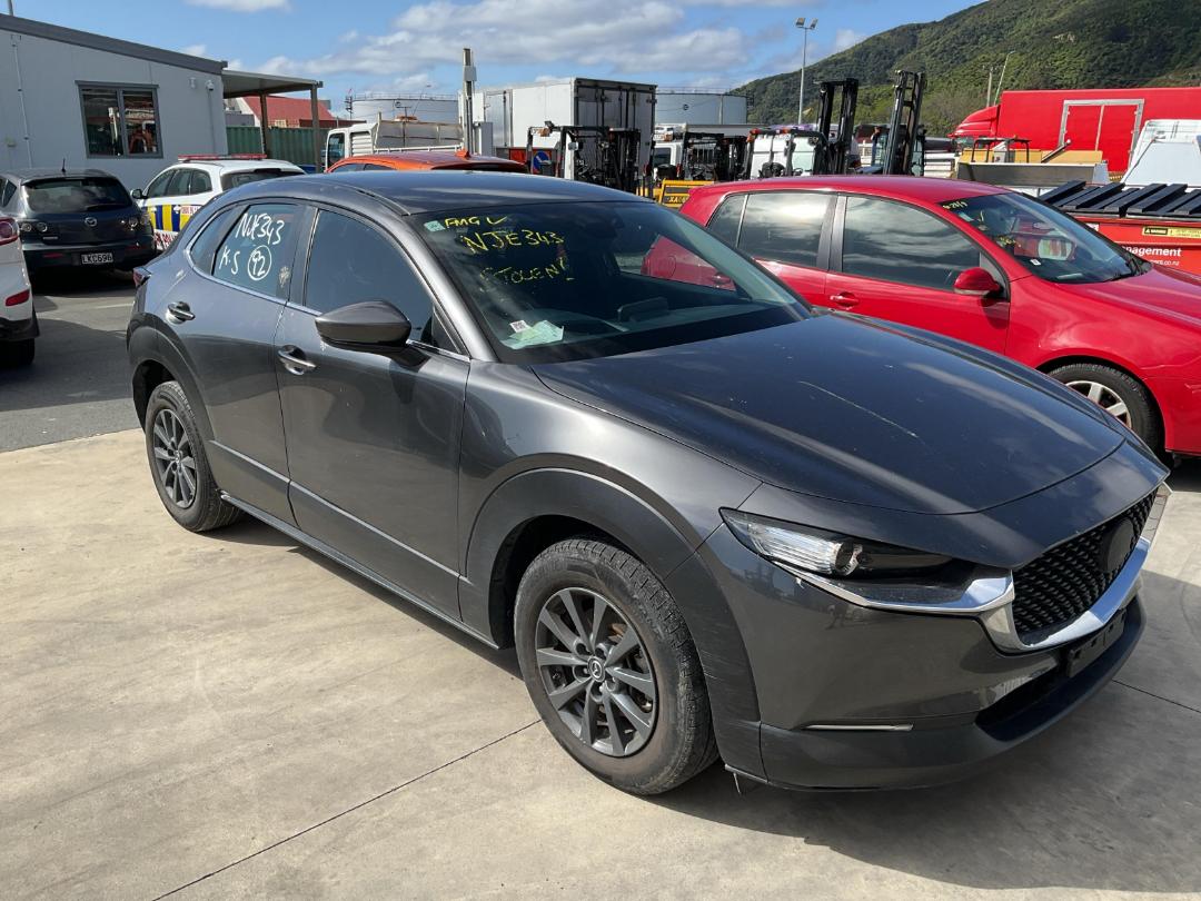 Damaged Mazda CX30 GSX PTR 2021 in Wellington Seaview at Turners