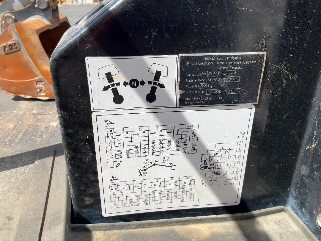 Photo '26' of Sany SY16C Excavator