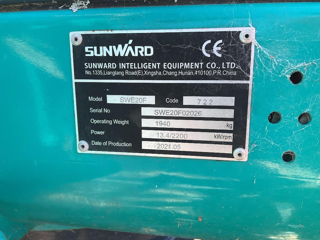 Photo '17' of Sunward SWE20F Excavator