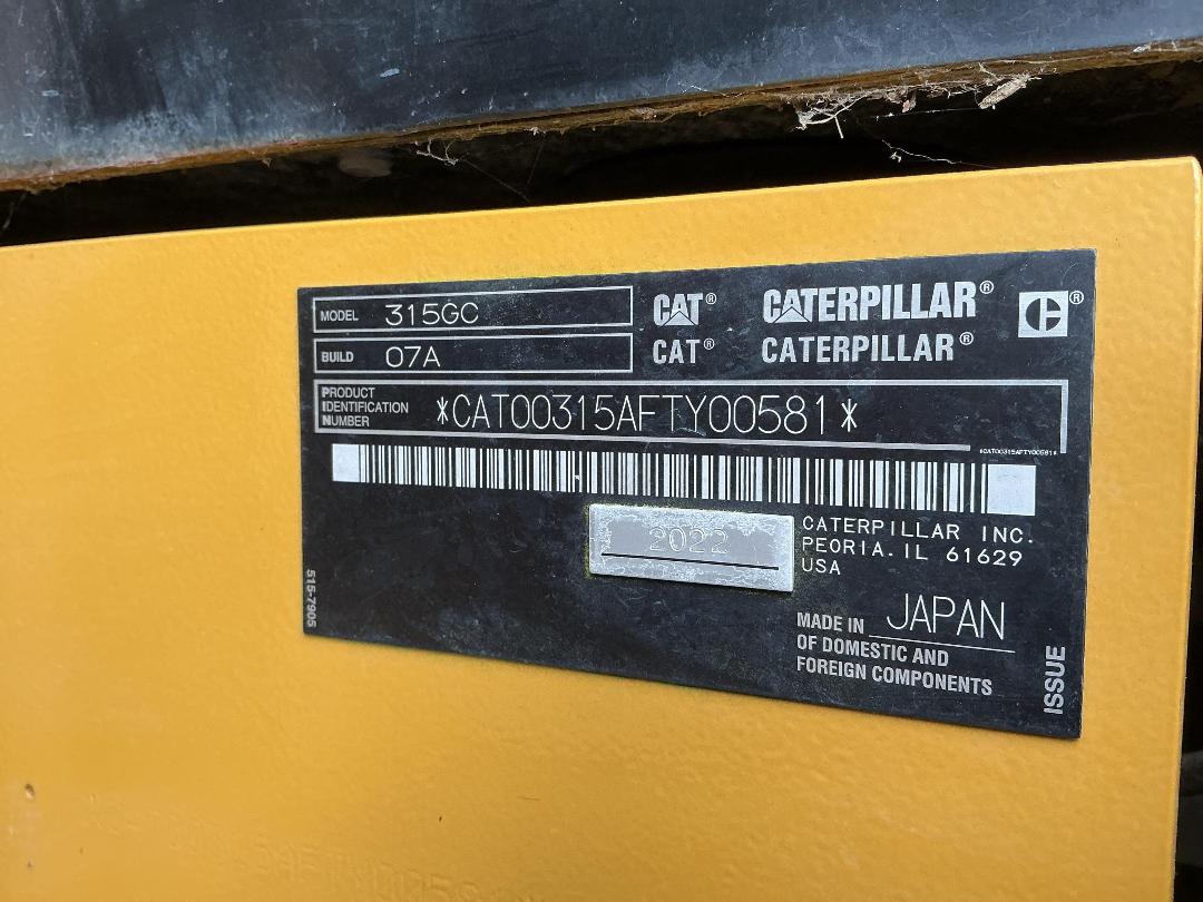 Photo '21' of CAT 315GC Excavator
