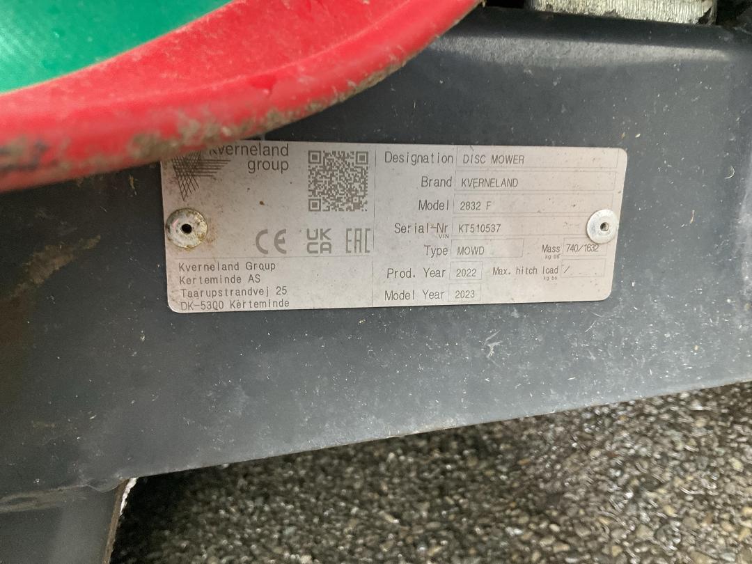 Photo '13' of Kverneland Grass 2832F 3.2M 8 Disc Profit Front MTD Other Machine