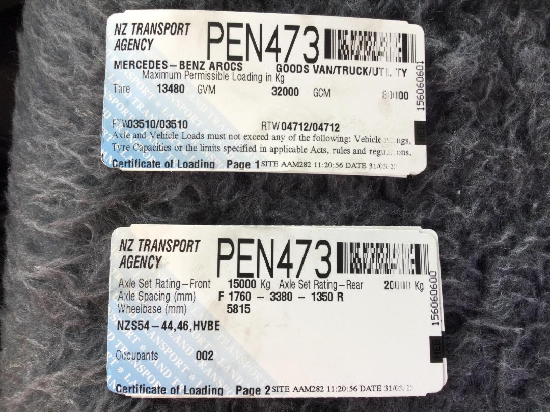 Photo '51' of Mercedes-Benz Acros 5 3258 8X4 Tipper