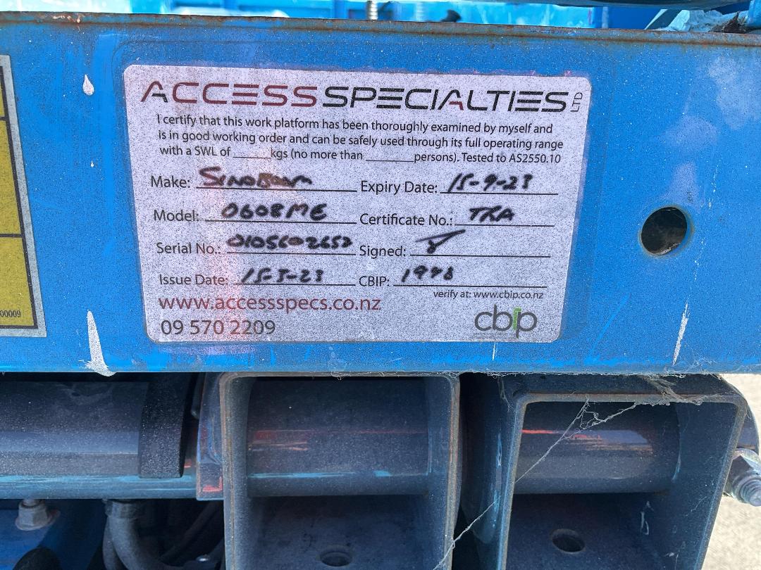 Photo '12' of Sinoboom 0608ME Scissor Lift