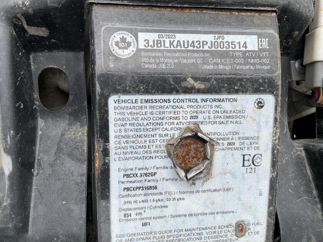 Photo '9' of Can-Am Outlander 850 XL Photo '9' of Can-Am Outlander 850 XL