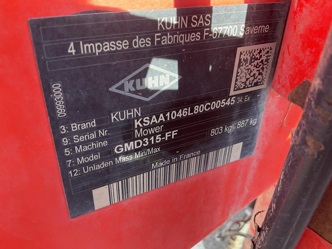 Photo '15' of Kuhn GMD 315 Mower