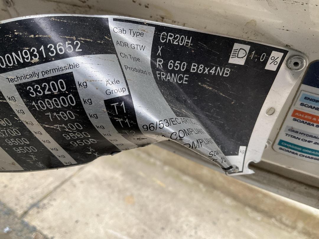 Photo '17' of Scania R650 B8X4NB-9313652 Cab Chassis Photo '17' of Scania R650 B8X4NB-9313652 Cab Chassis