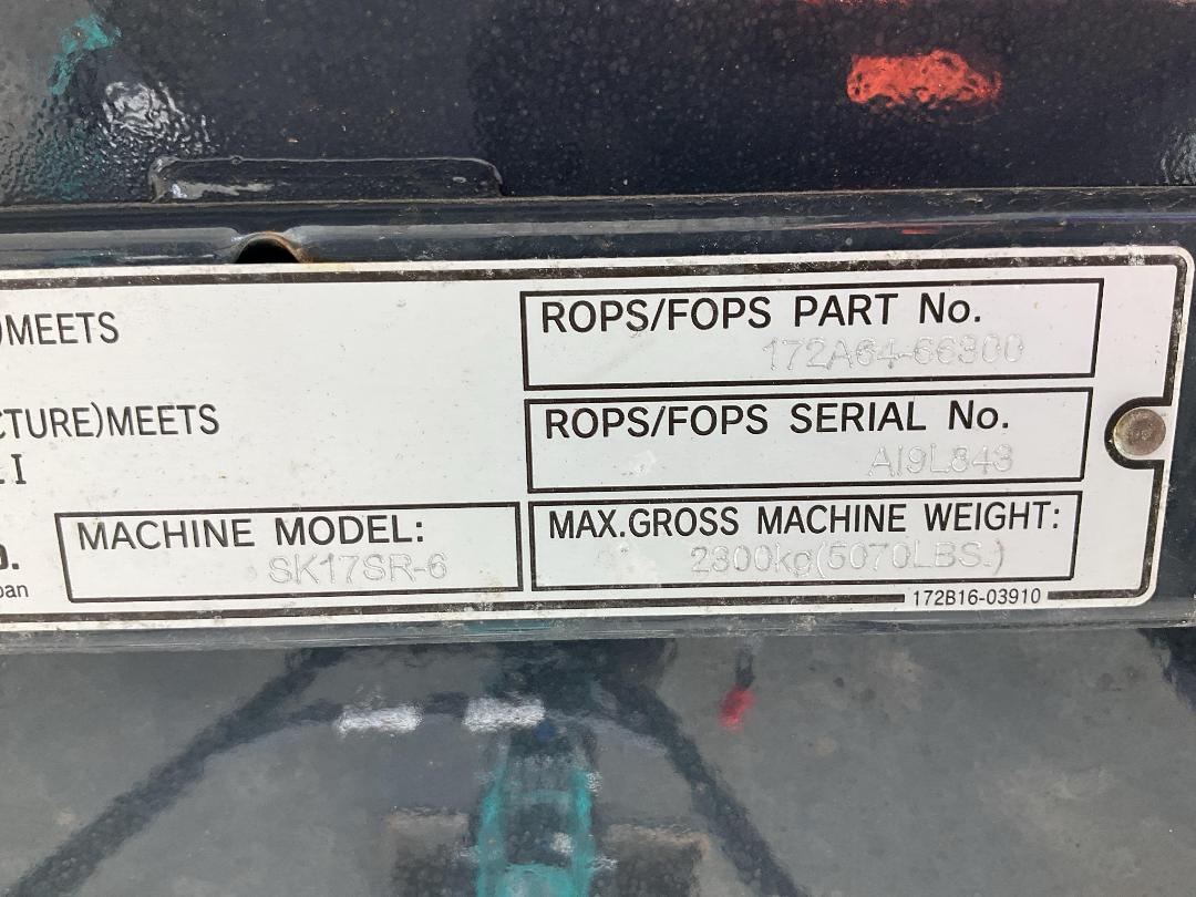 Photo '44' of KOBELCO SK17SR-6 Excavator