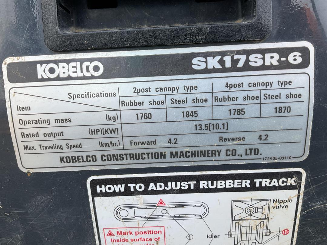 Photo '41' of KOBELCO SK17SR-6 Excavator