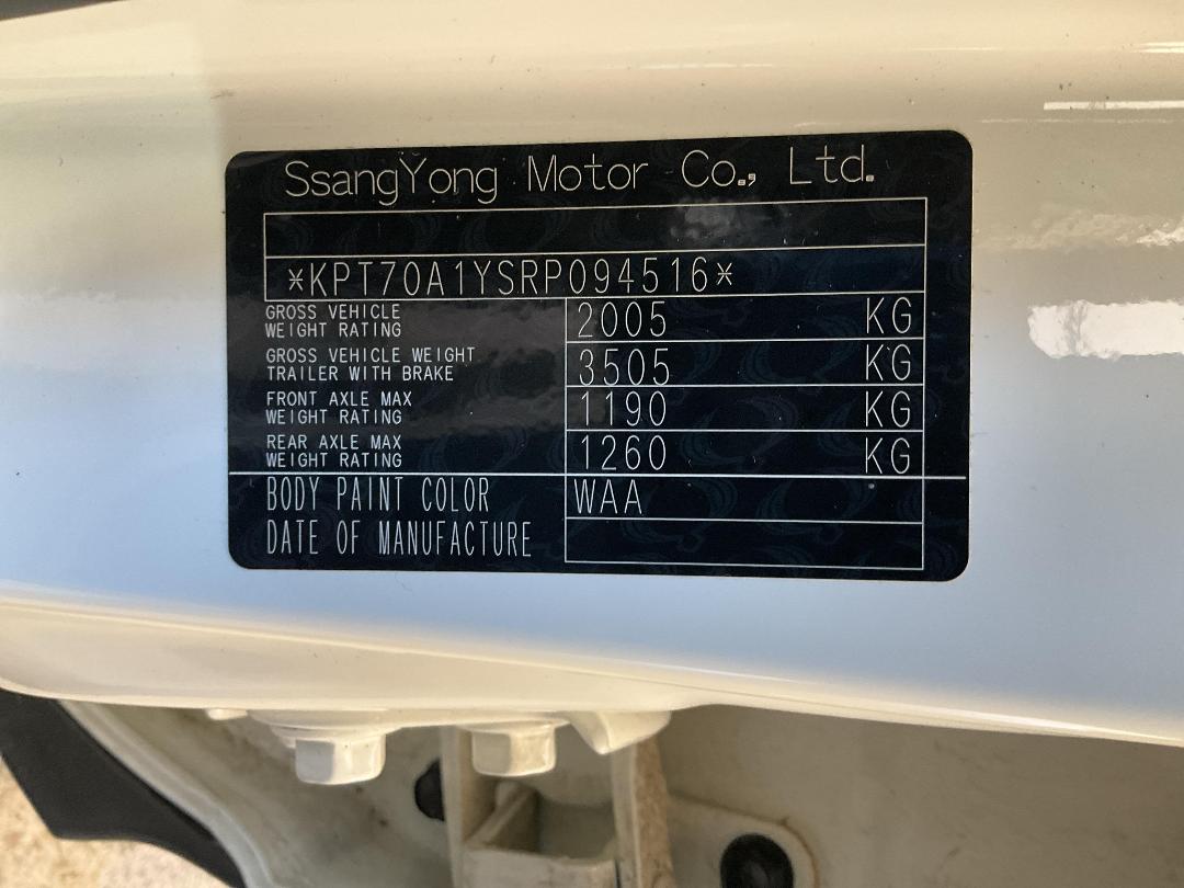 Photo '21' of Ssangyong Korando Limited Auto 2WD Photo '21' of Ssangyong Korando Limited Auto 2WD