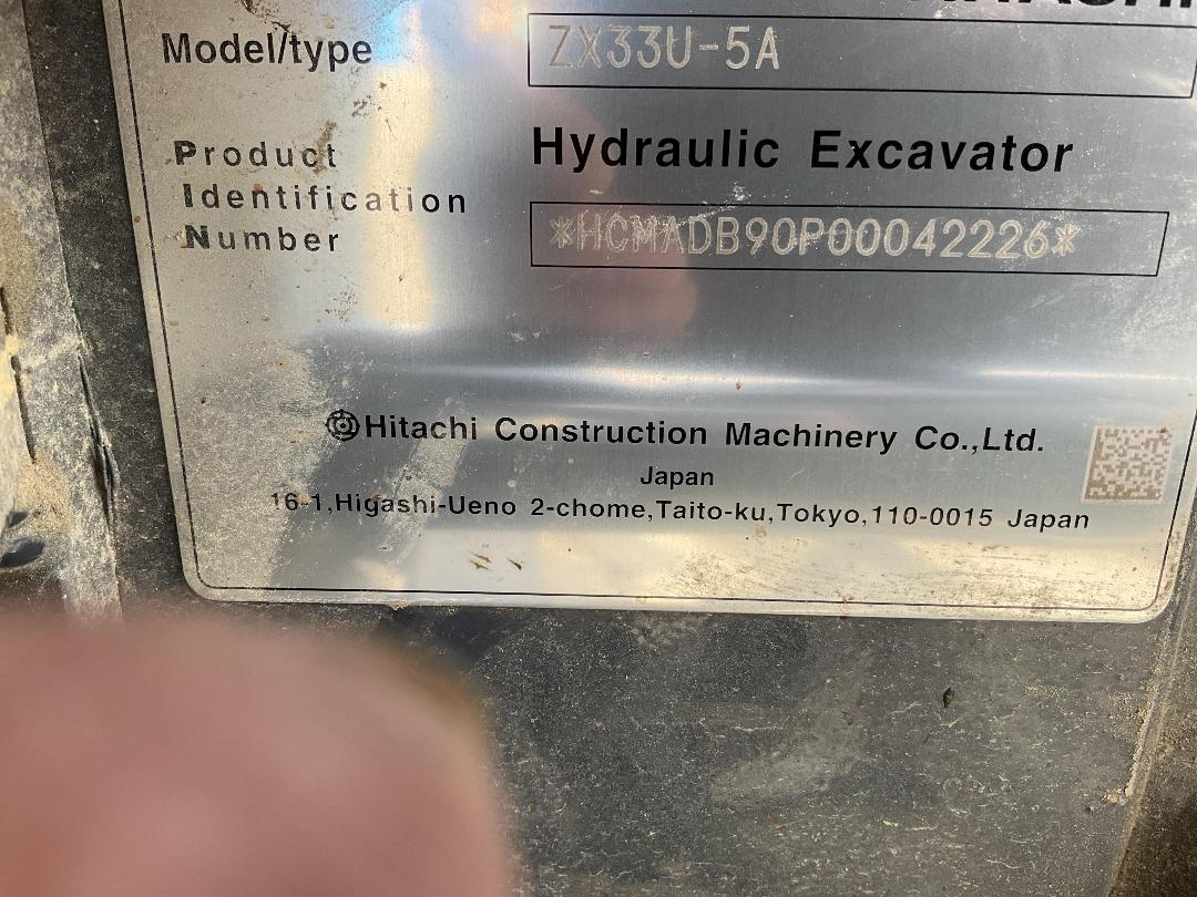Photo '30' of Hitachi ZX33U Excavator Photo '30' of Hitachi ZX33U Excavator