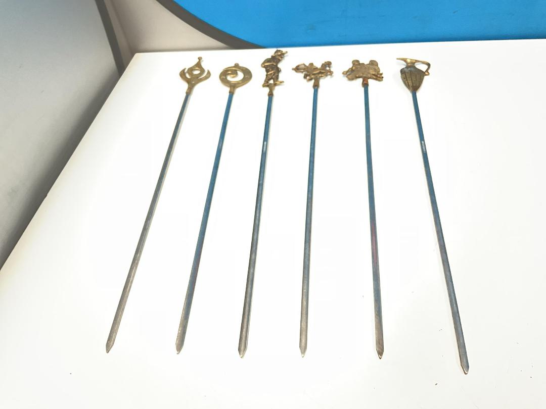 Photo '5' of 6x Gold/Silver Coloured Fire Pokers