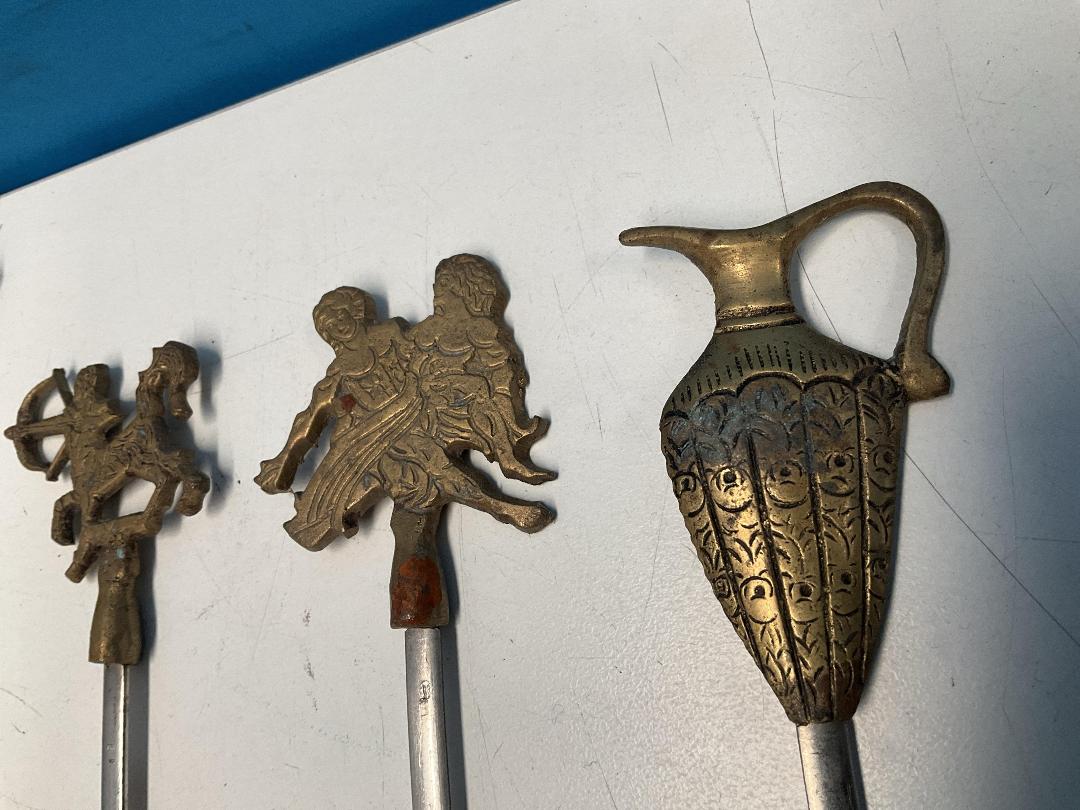 Photo '4' of 6x Gold/Silver Coloured Fire Pokers