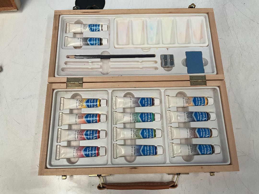 Photo '12' of Framed Print or Similar, Paints, Paintbrushes, Shells Etc