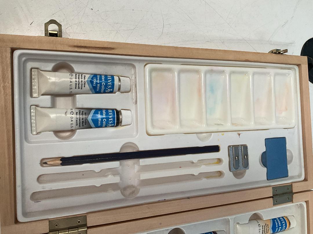 Photo '15' of Framed Print or Similar, Paints, Paintbrushes, Shells Etc