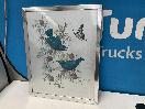 Thumbnail '1' of Blue/Silver Coloured Framed Bird Print or Similar
