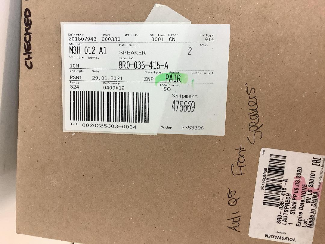 Photo '3' of Audi Q5 Front Speakers x2