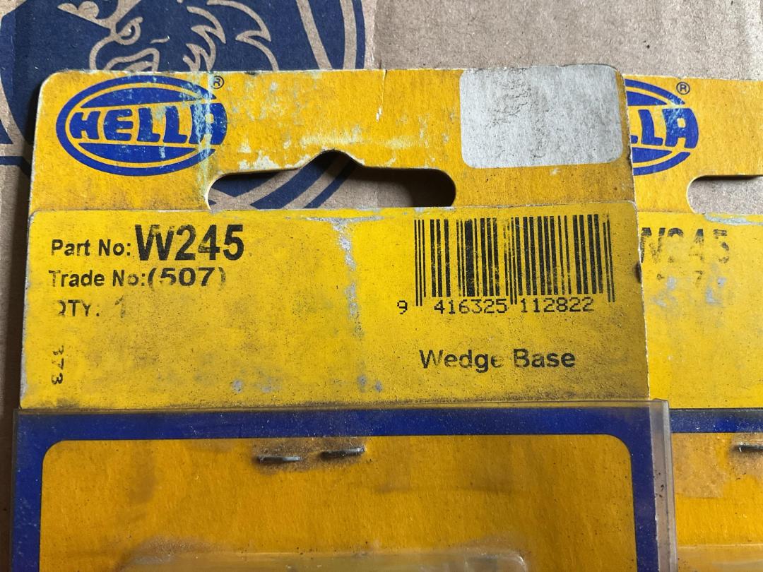 Photo '2' of Hella Wedge Base Bulbs 9.5mm Single Filament