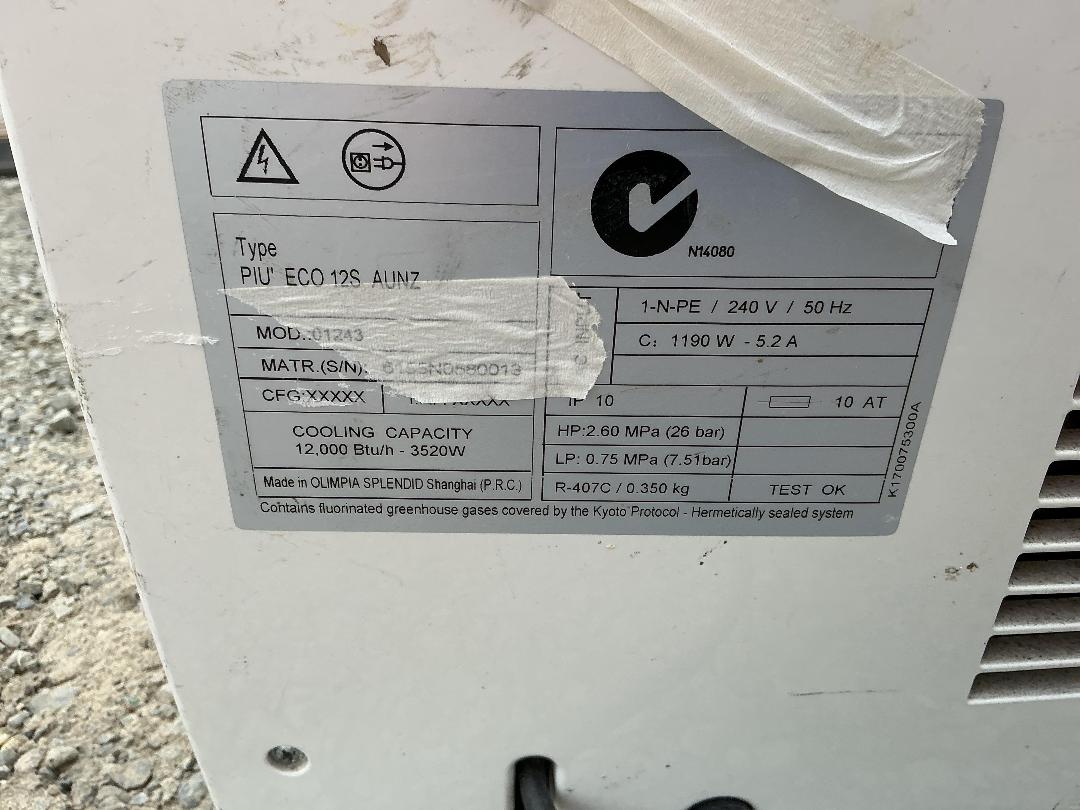 Photo '3' of Olympia Splendid Più 12 Air Conditioner