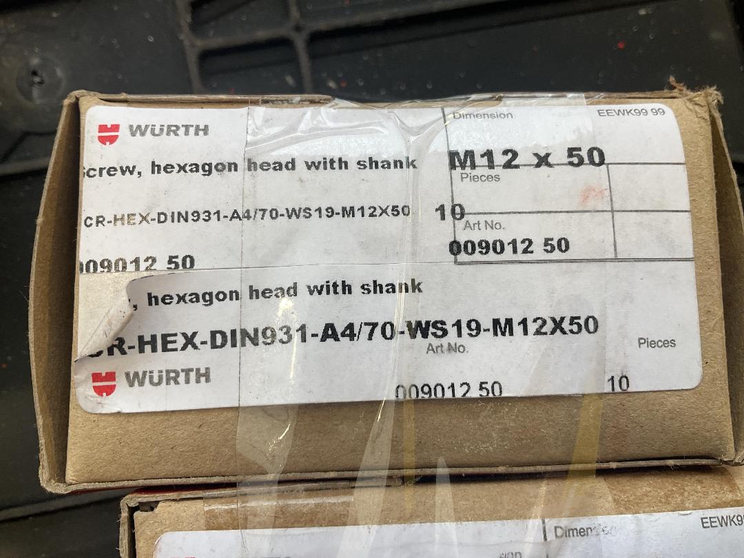 Photo '2' of Wurth Hex Screw M12 x 50