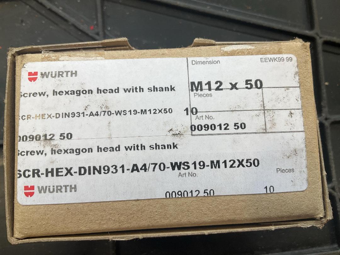 Photo '2' of Wurth Hex Screw M12 x 50