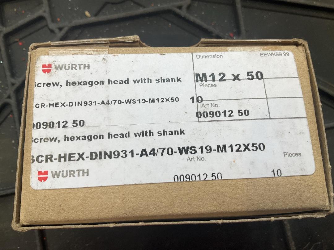 Photo '2' of Wurth Hex Screw M12 x 50